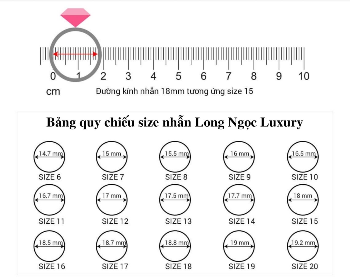 Hướng dẫn đo size Nhẫn 1 Hướng dẫn cách đo size nhẫn chính xác đơn giản nhất