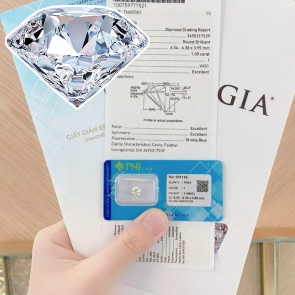 Kim Cương 1 Carat Bằng Bao Nhiêu Ly? Giá Khoảng Bao Nhiêu Tiền?