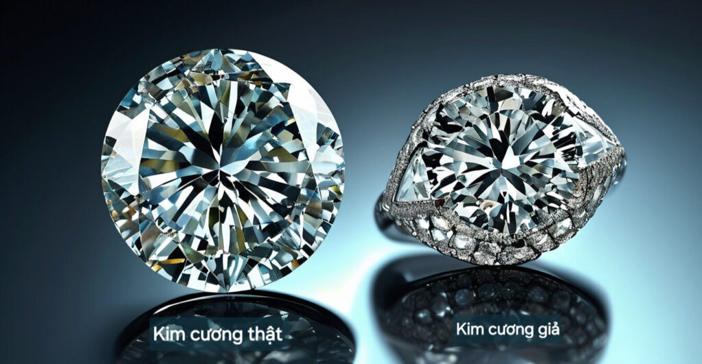 Cách phân biệt kim cương Thật - Giả chính xác