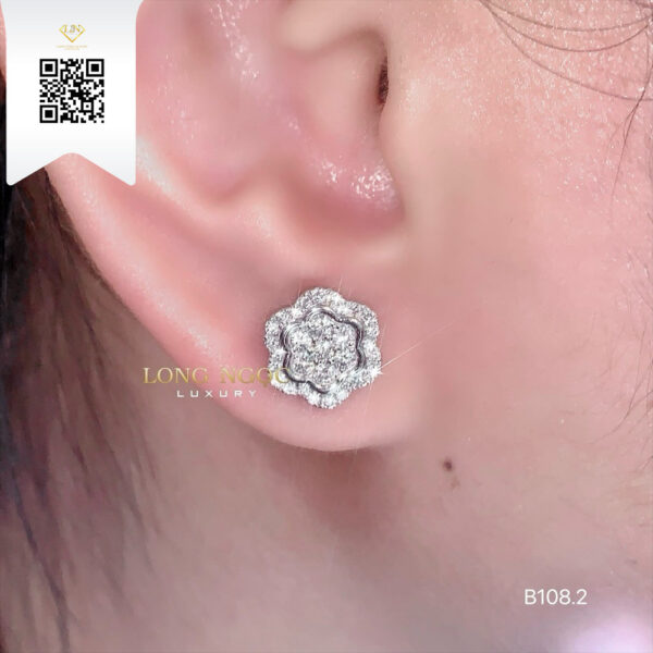 Bông Tai Kim Cương B1082 Dương Trần Daimond