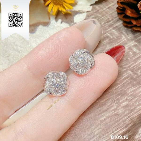 Bông Tai Kim Cương B10916 Dương Trần Daimond