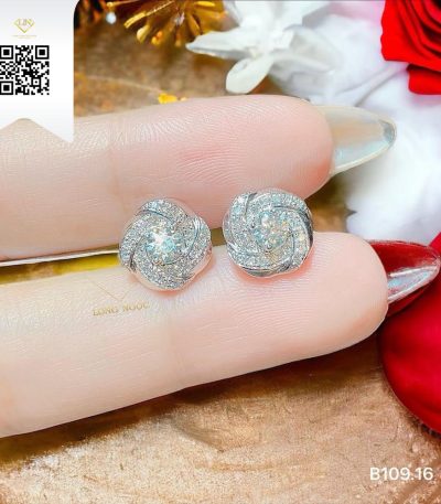 Bông Tai Kim Cương B10916 Kim Cương Giá Tốt