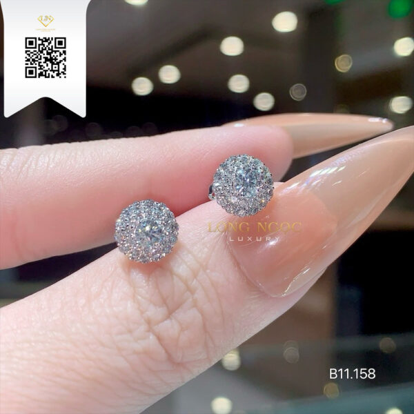Bông Tai Kim Cương B11158 Dương Trần Daimond