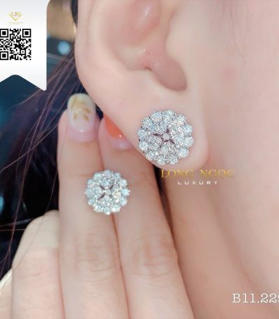 Bông Tai Kim Cương B11229 Kim Cương Giá Tốt