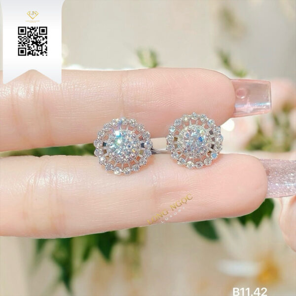 Bông Tai Kim Cương B1142 Dương Trần Daimond