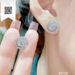 Bông Tai Kim Cương B1142 Long Ngọc luxury