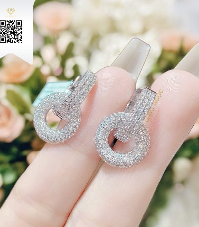 Bông Tai Kim Cương B11621 Kim Cương Giá Tốt
