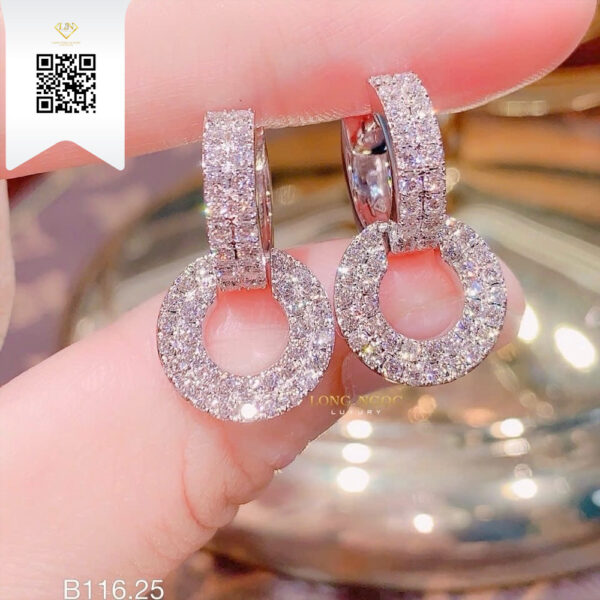 Bông Tai Kim Cương B11625 Dương Trần Daimond