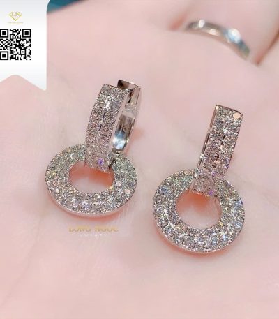 Bông Tai Kim Cương B11625 Kim Cương Giá Tốt