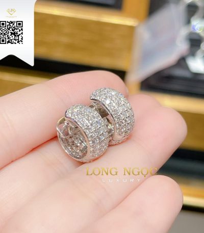 Bông Tai Kim Cương B120145 Kim Cương Giá Tốt
