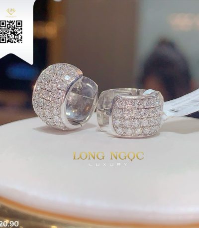 Bông Tai Kim Cương B12090 Kim Cương Giá Tốt