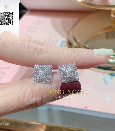 Bông Tai Kim Cương B12132 Kim Cương Giá Tốt