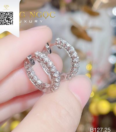 Bông Tai Kim Cương B12725 Dương Trần Daimond