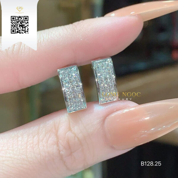 Bông Tai Kim Cương B12825 Dương Trần Daimond