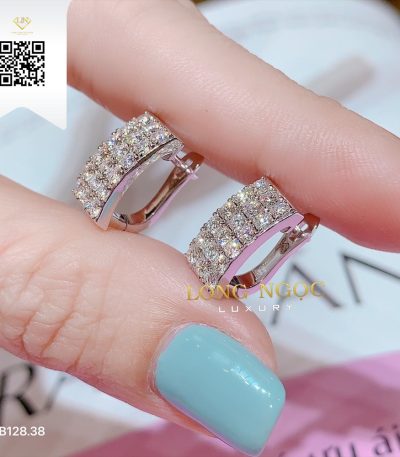 Bông Tai Kim Cương B12838 Dương Trần Daimond