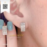 Bông Tai Kim Cương B12838 Kim Cương Giá Tốt