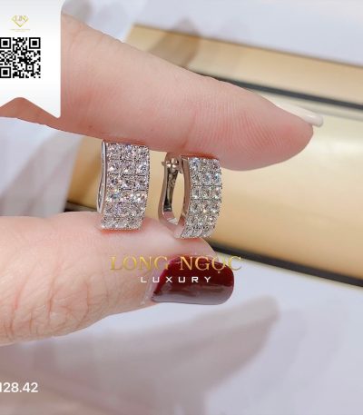 Bông Tai Kim Cương B12842 Dương Trần Daimond