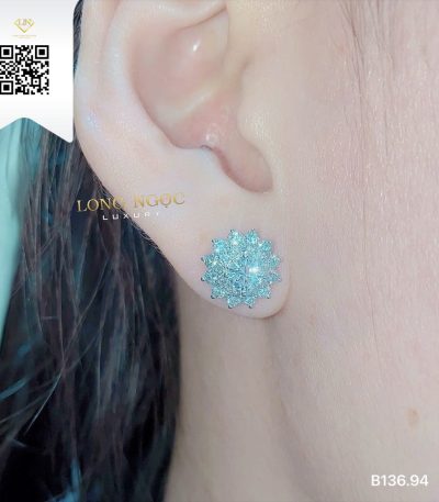Bông Tai Kim Cương B13694 Dương Trần Daimond