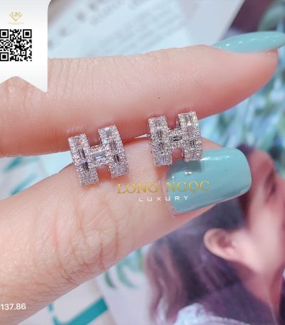 Bông Tai Kim Cương B13786 Dương Trần Daimond