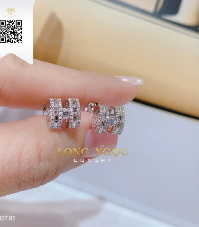 Bông Tai Kim Cương B13795 Kim Cương Giá Tốt