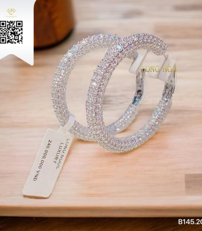 Bông Tai Kim Cương B14520 Dương Trần Daimond