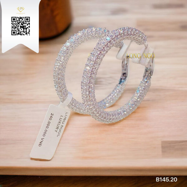 Bông Tai Kim Cương B14520 Dương Trần Daimond