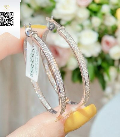 Bông Tai Kim Cương B14542 Kim Cương Giá Tốt