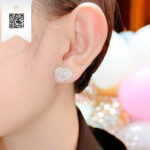 Bông Tai Kim Cương B14717 Kim Cương Giá Tốt