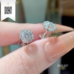 Bông Tai Kim Cương B151237 Trần Dương Daimond Long Ngọc Luxury