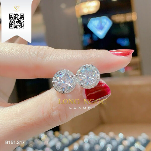 Bông Tai Kim Cương B151317 Dương Trần Daimond