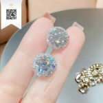Bông Tai Kim Cương B151387 Kim Cương Giá Tốt