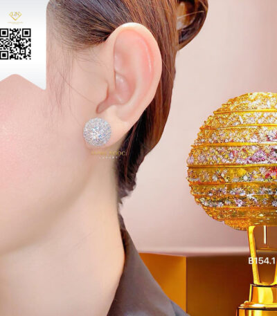 Bông Tai Kim Cương B1541 Dương Trần Daimond