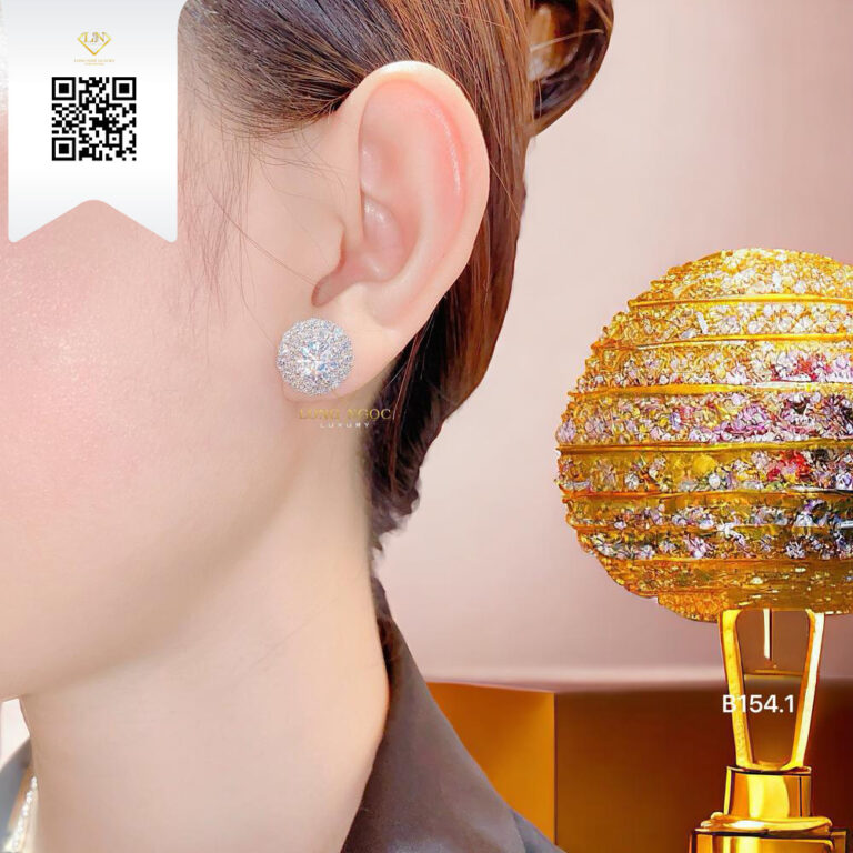 Bông Tai Kim Cương B1541 Dương Trần Daimond