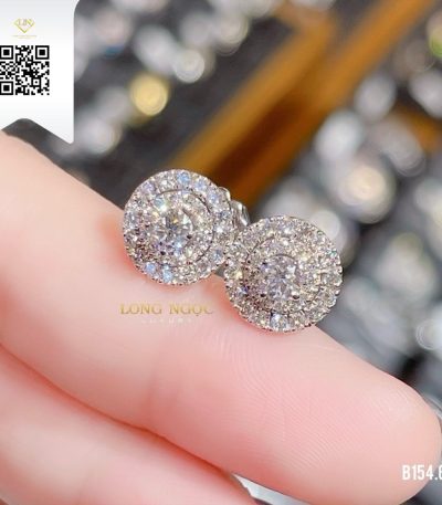 Bông Tai Kim Cương B1546 Kim Cương Giá Tốt