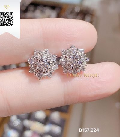 Bông Tai Kim Cương B157224 Dương Trần Daimond