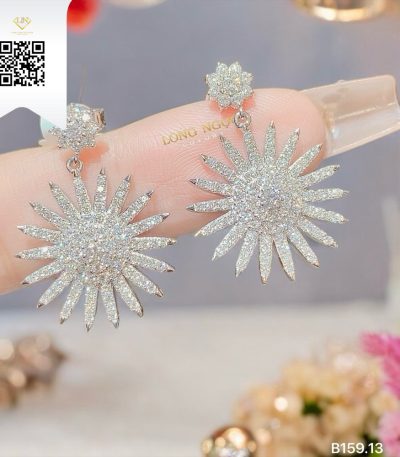 Bông Tai Kim Cương B15913 Kim Cương Giá Tốt