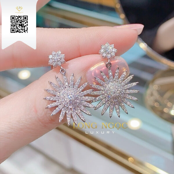 Bông Tai Kim Cương B15914 Dương Trần Daimond