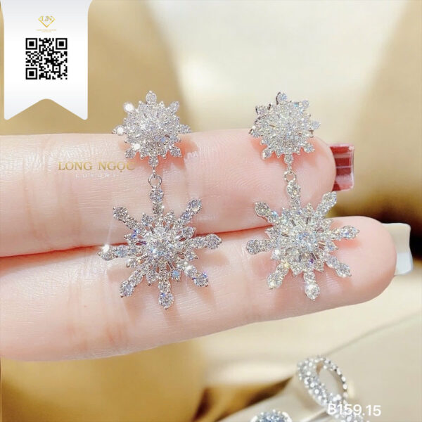Bông Tai Kim Cương B15915 Dương Trần Daimond