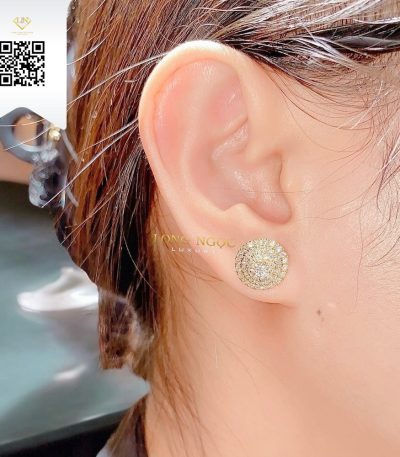 Bông Tai Kim Cương B16216 Dương Trần Daimond