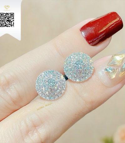 Bông Tai Kim Cương B16222 Kim Cương Giá Tốt