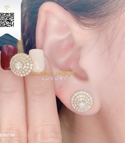 Bông Tai Kim Cương B16226 Kim Cương Giá Tốt