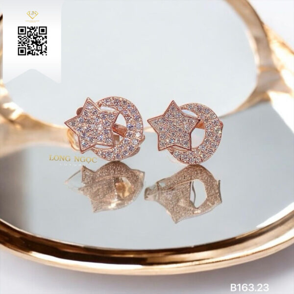 Bông Tai Kim Cương B16323 Dương Trần Daimond