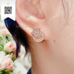 Bông Tai Kim Cương B16323 Kim Cương Giá Tốt
