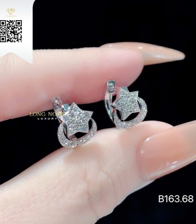 Bông Tai Kim Cương B16368 Kim Cương Giá Tốt