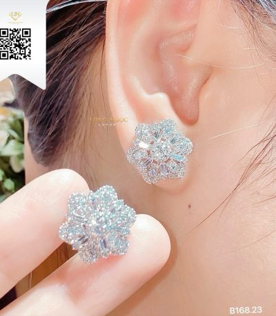 Bông Tai Kim Cương B16823 Dương Trần Daimond