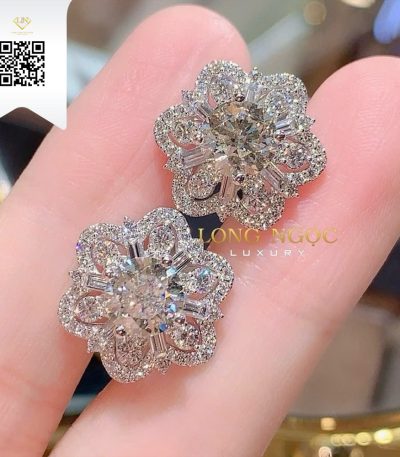 Bông Tai Kim Cương B16830 Dương Trần Daimond