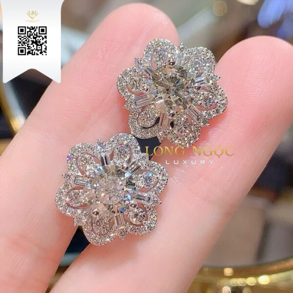 Bông Tai Kim Cương B16830 Dương Trần Daimond