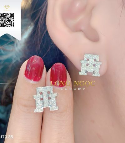 Bông Tai Kim Cương B17035 Dương Trần Daimond