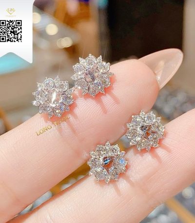 Bông Tai Kim Cương B17454 Dương Trần Daimond