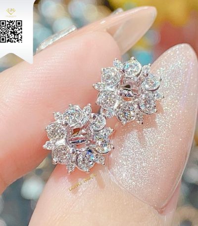 Bông Tai Kim Cương B17454 Kim Cương Giá Tốt